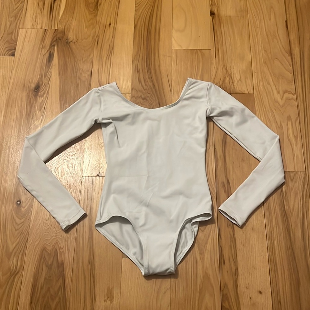 White long sleeve leotard